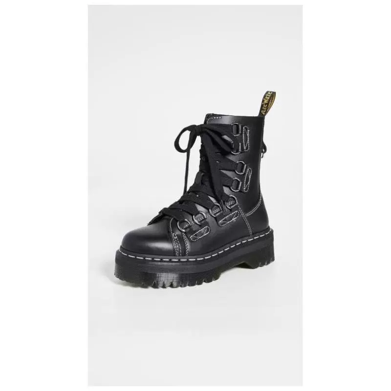 Giày bốt nữ Dr.Martens Giày Martin buộc dây màu đầu tròn phù hợp với bình thường hoang dã đích thực DRMAR30279 - Kính đeo mắt kính