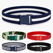 30mm elastic belt for middle and large children mens and womens elastic band rubber band student military training middle and large childrens summer camp pants belt