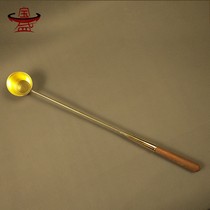 Pure brass Long Spoon bath bath basin special Spoon soup spoon spoon special spoon Buddha supplies bath Buddha spoon pure copper new products