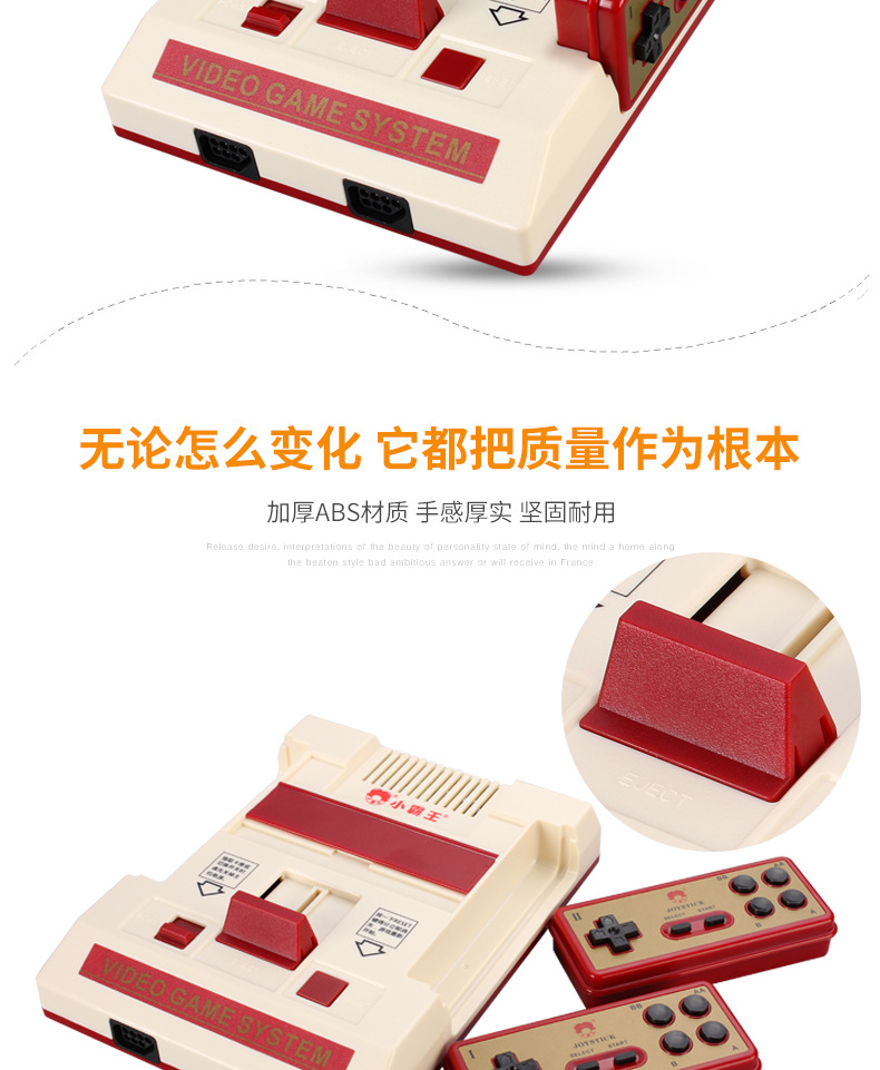 Cassidy smart Wireless HD 8 bit 4K bảng điều khiển trò chơi gia đình HDMI Nintendo FC máy màu đỏ và trắng Máy chơi game NES nút bấm pubg