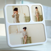 Korean combination conjoined photo frame 3 Palace grid setting table development Photo customized photo Children Baby printing three pieces