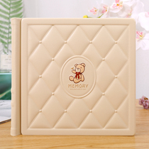 High-end photo album wedding dress writing true rice white 10 inch movie building Childrens baby Bear cartoon Cortex Photo Book Memorial Album