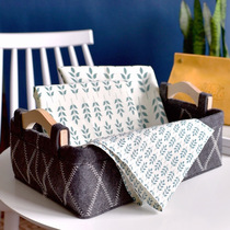 Nordic hipster style fabric placemats cotton linen table mat setting props Western mat breakfast photo mat