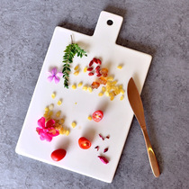 Nordic style minimalist ceramic breadboard flat cake snack tray cookie tray cookie drying oven board fruit and vegetable chopping board