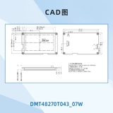 4,3-дюймовый уличный последовательный экран Divin DMT48270T043_07W для воспроизведения музыки RTC