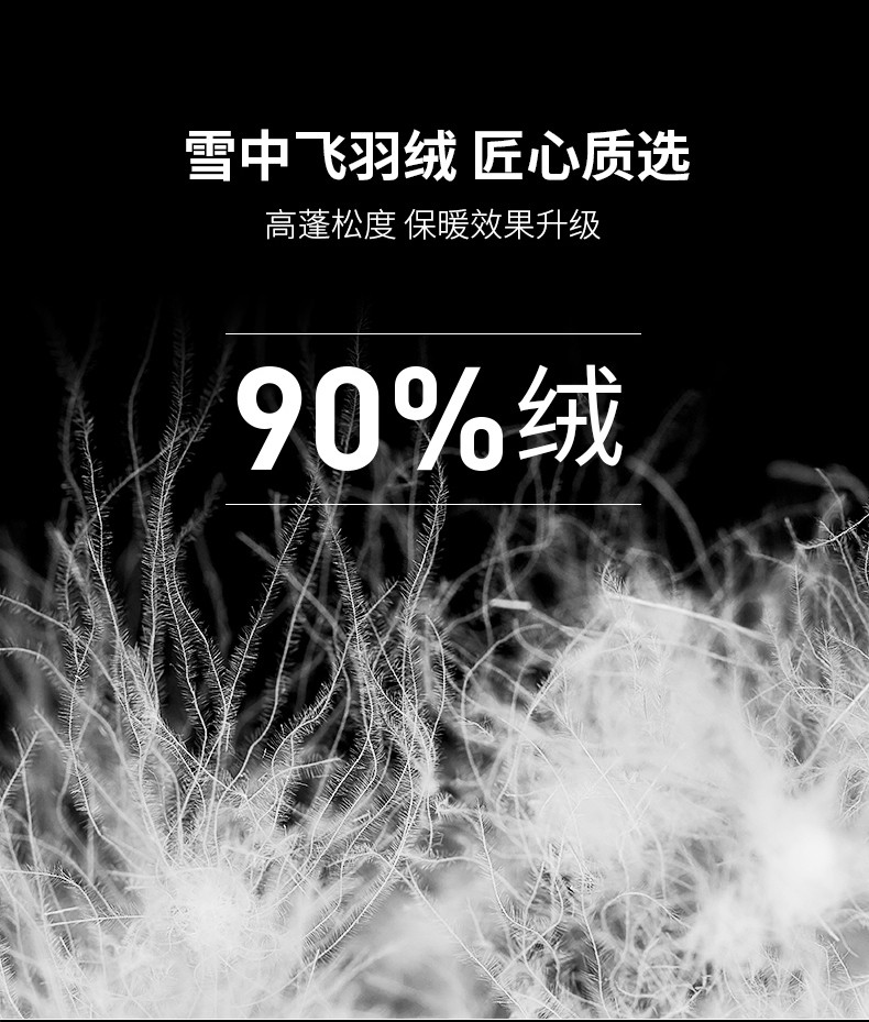 反季好价 雪中飞 男士90白鸭绒 轻薄羽绒服 图2