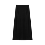 Весенний черный костюм, длинная юбка, коллекция 2023, высокая талия, А-силуэт, подходит для подростков