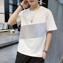 South Pole Summer Shuai Qi New Tide Sign Pure Cotton Loose Men 2022 Short Sleeve T-shirt Clothing T-shirt Trend C