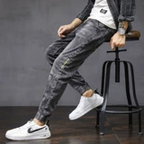 Осенние джинсы, трендовые штаны для отдыха, оверсайз