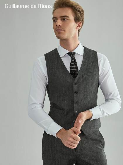 199起抢清仓马甲男商务修身西服背心V领马夹