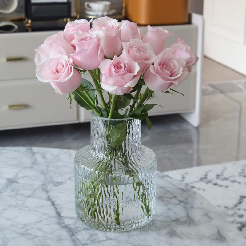 Very frozen glacier vase Finnish glass living room with vase and tabletop light luxury soft water cultivator transparent