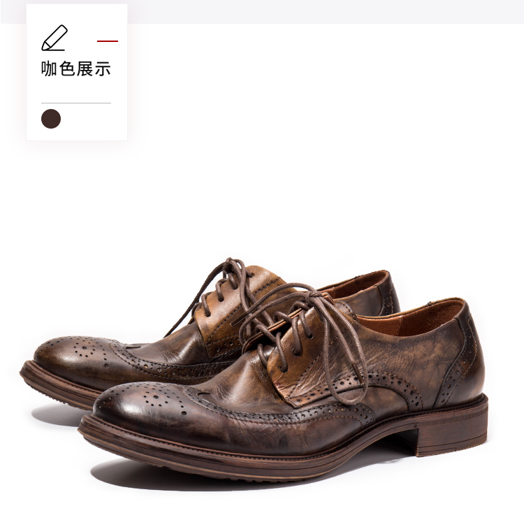 Retro gió Anh cũ giúp dụng cụ giày nam phong cách vải nam khắc da màu da bình thường giày thủy triều - Giày thấp giày sport