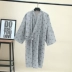 Cặp vợ chồng mẫu áo choàng nam và nữ gạc cotton mỏng mùa hè Đồ ngủ Nhật Bản dịch vụ tại nhà hấp quần áo áo choàng tắm áo choàng tắm đồ ngủ nữ Night Robe