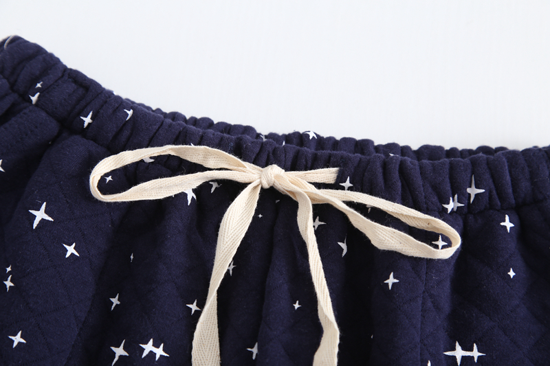 Bộ đồ ngủ nam Quần nam cho nam Quần cotton mùa thu Quần mùa đông Quần cotton nhà dày Quần rộng Kích thước lớn Quần không khí quần thể dục