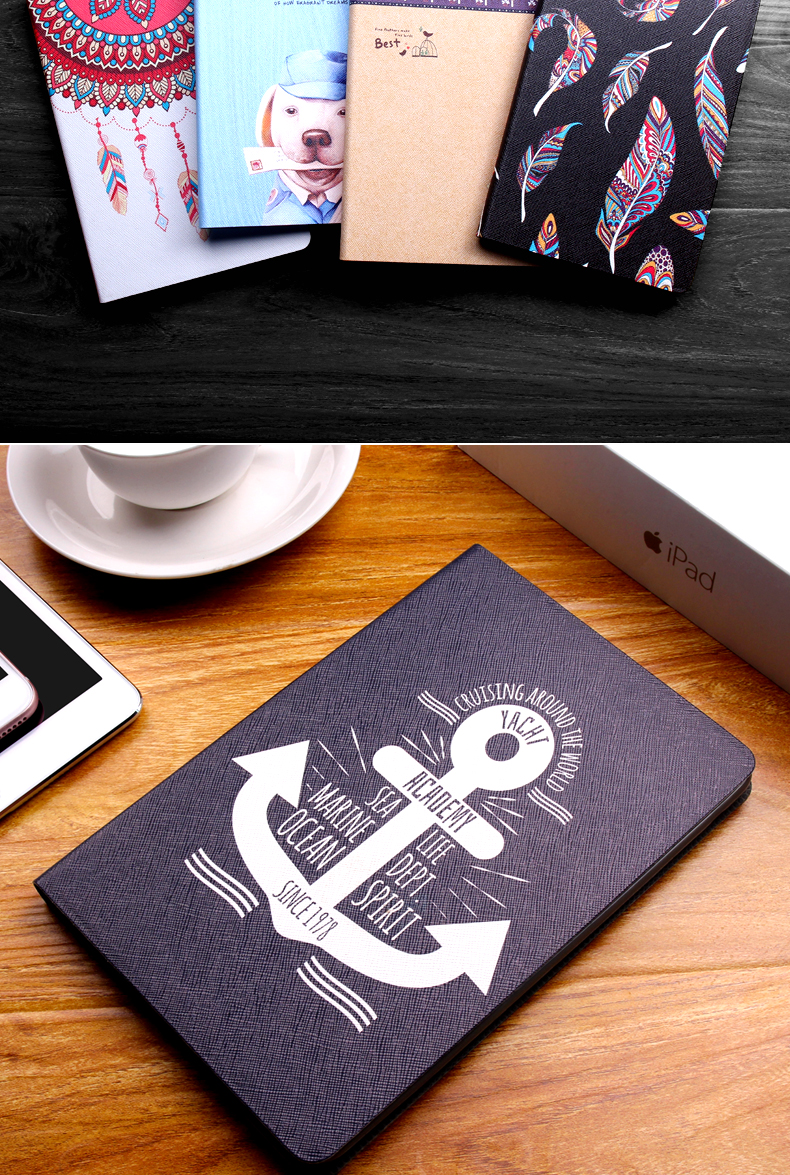 Ngôn ngữ thanh lịch Apple ipad mini2 bảo vệ vỏ siêu mỏng ngủ mini4 máy tính bảng trường hợp mini3 bao da Hàn Quốc - Phụ kiện máy tính bảng ốp ipad air 4