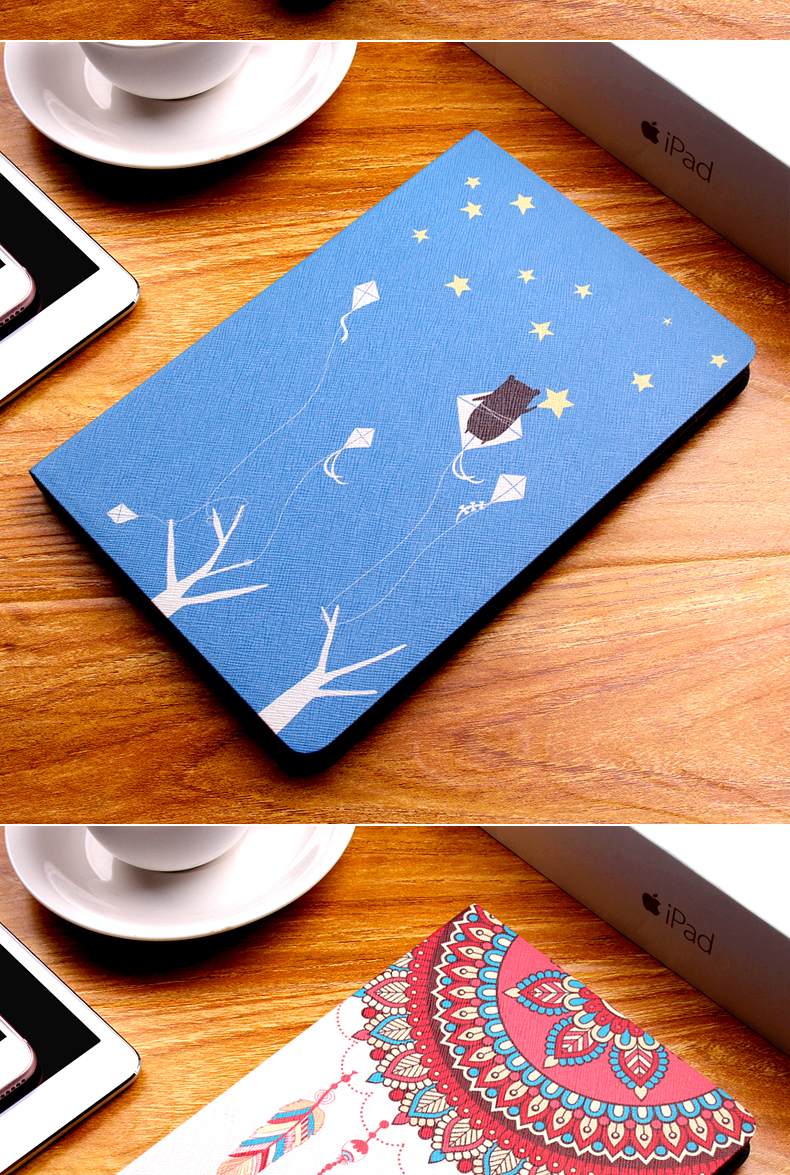 Ngôn ngữ thanh lịch Apple ipad mini2 bảo vệ vỏ siêu mỏng ngủ mini4 máy tính bảng trường hợp mini3 bao da Hàn Quốc - Phụ kiện máy tính bảng ốp ipad air 4