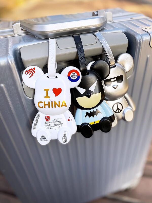 Creative Violent Bear Luggage Tag Backpack Boarding Pass Tag Suitcase Strap with Hanging Tag Creative Violent Bear Luggage Tag Backpack Boarding Pass Tag Suitcase Strap with Hanging Tag