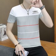 Slim T-shirt Hàn Quốc phiên bản xu hướng Kartai ngắn tay t nửa tay của nam giới mặc áo người đàn ông đẹp trai của