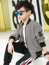 Korean boy jacket 2021 Spring Clothing New Baseball Clothing Tide in Large Child Casual Wears Han Boy Costumes