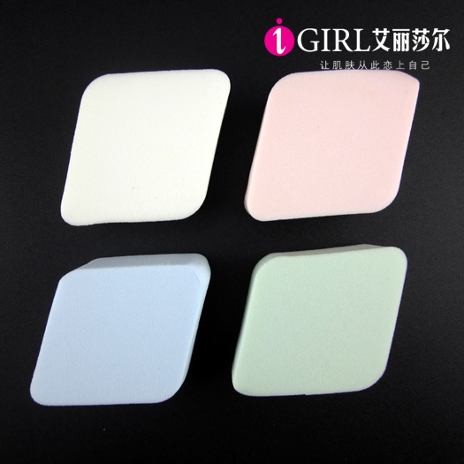 Good helper for BB foundation makeup, high-quality dual-purpose four-color diamond-shaped puff sponge, large and thick