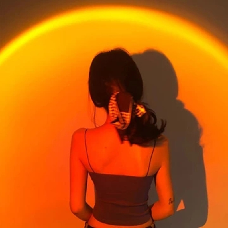 Sunset light color changing charging USB four-color small 16-color sunset light dusk light afterglow light floor desktop ins