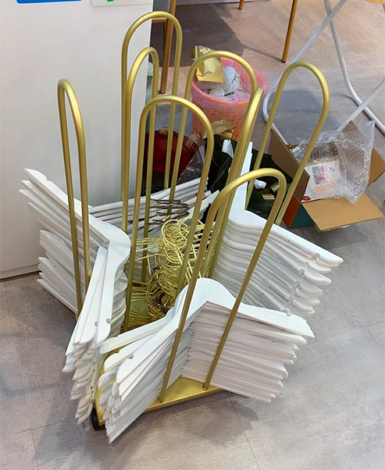 Clothes hanger storage rack artifact clothing store clothes rack removable men's and women's clothing store clothes clip rack finishing rack