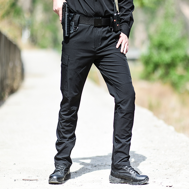 Ronson Kai Black Hide Cyan Stenodry Single Pants For Training Pants Duty Pants Outdoor Camping Training Single Pants