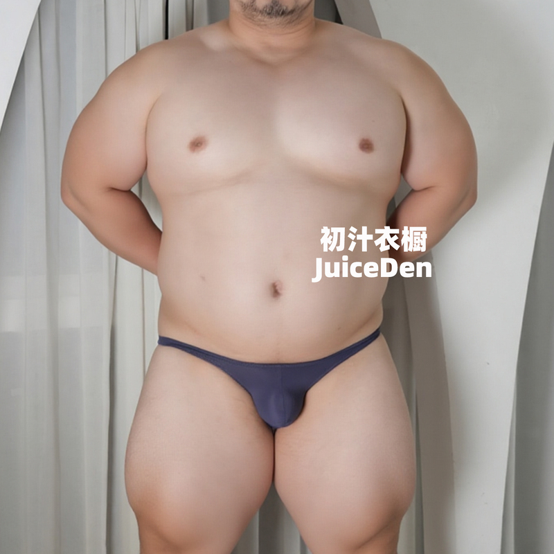 Chuji Ultra-Thin T-Back Thong Men's Sexy Underwear, Stretchy, Comfortable, Breathable, Revealing Buttocks, Low-Cut, Seamless, Breathable