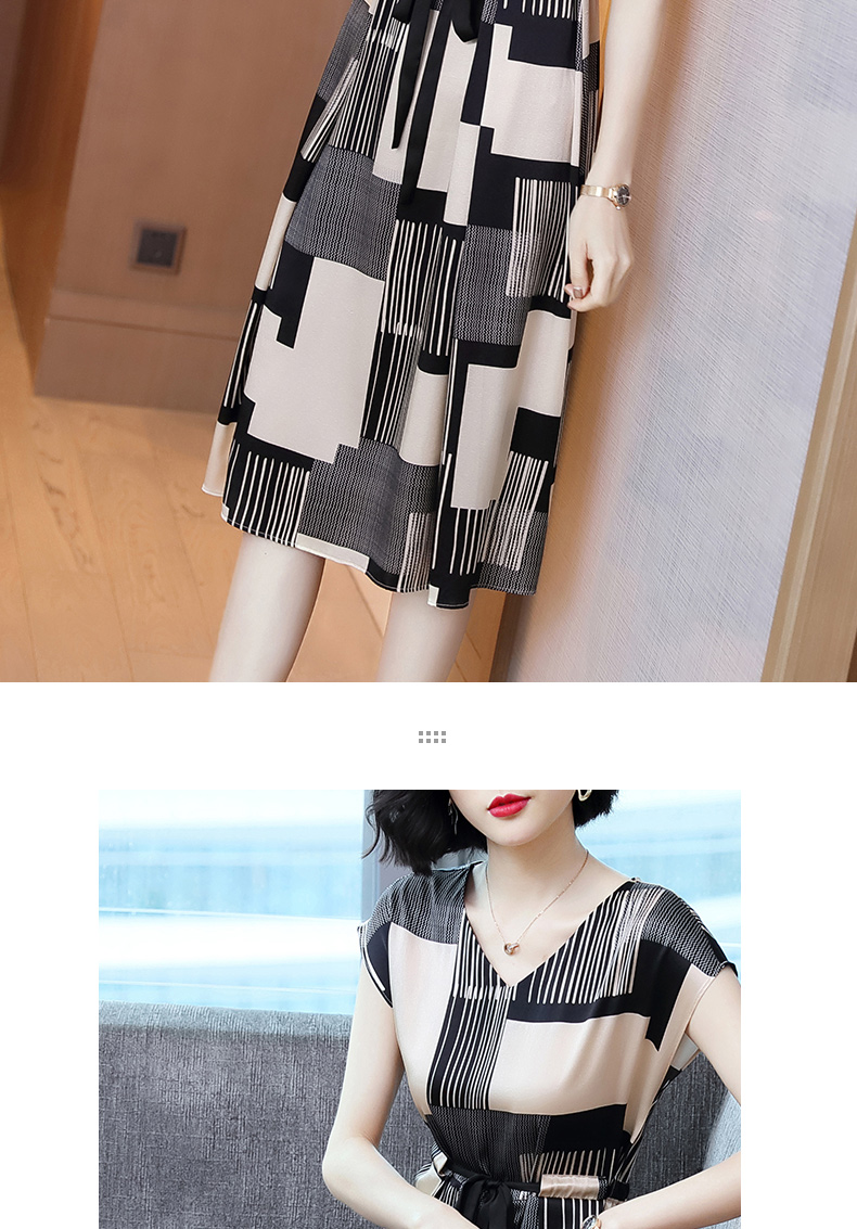 Váy lụa 2019 mùa hè mới của phụ nữ tay dài ngắn Kiểu dáng thời trang váy lụa dài - Váy eo cao các mẫu váy hạ eo đẹp	