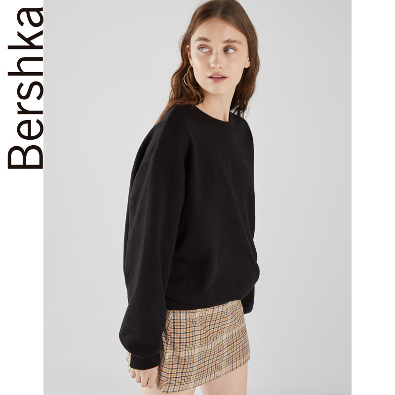 Sweatshirt femme BERSHKA - Ref 3214810 Image 1