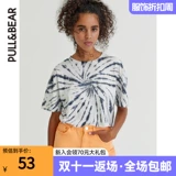 Pull & amp; Ms. Bear 2021 Ранняя осень Новая модная круглая шея с короткой коротки