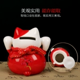 吉善堂 Керамика Catal Cat Маленький ежемесячный чулок Tiber Fortune Cat Creative News Gifts 0520