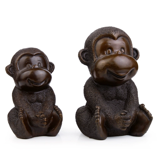 吉善堂 Медная четыре обезьяна показ Sanfu Monkey Creative Monkey Year Gifts Двенадцать Zodiac Monkey 0066