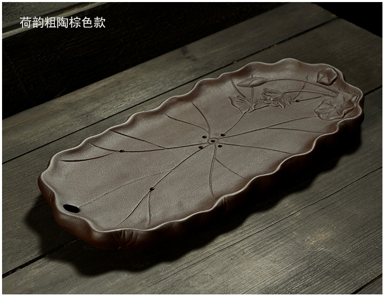 Bộ ấm trà Lotus Kung Fu Bộ khay trà Mini Hộ gia đình Bóng khô Lưu trữ Nước Trà Bộ đệm khô Khay Đặc biệt - Trà sứ bình pha trà có lõi lọc