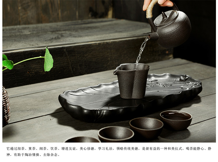 Bộ ấm trà Lotus Kung Fu Bộ khay trà Mini Hộ gia đình Bóng khô Lưu trữ Nước Trà Bộ đệm khô Khay Đặc biệt - Trà sứ bình pha trà có lõi lọc