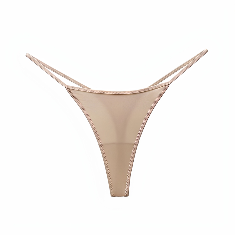 Sexy Thin Strap Thong for Women, Low-Waist, Seamless, Thin, Breathable Ice Silk One-String Underwear, Fitness Yoga T-Pants