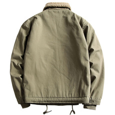 Куртка 美式复古n1甲板服羊羔绒棉袄外套men's winter jackets overcoats