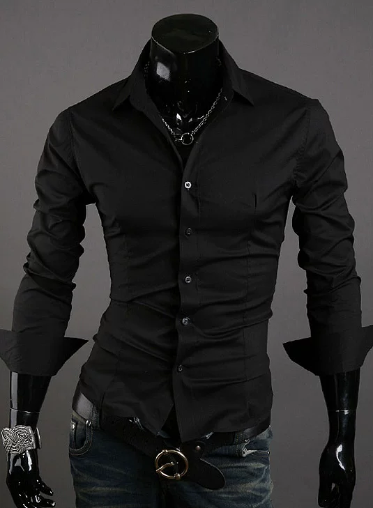 Универсальная рубашка, slim fit, корейский стиль