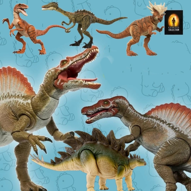 Mattel Jurassic World Hammond Collection Dinosaur Super Articulated Figure Model: Spinosaurus, Brontosaurus, Tyrannosaurus, Pterodactyl Mattel Jurassic World Hammond Collection Dinosaur Super Articulated Figure Model: Spinosaurus, Brontosaurus, Tyrannosaurus, Pterodactyl