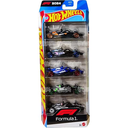 Hot Wheels Hot Little Sports Car 5-Car Set F1 Racing Night Glow Set Boys Alloy Car Model 1806