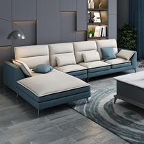 Italian minimalist fabric sofa Technology cloth Nordic light luxury size apartment living room Modern furniture Detachable and washable sofa