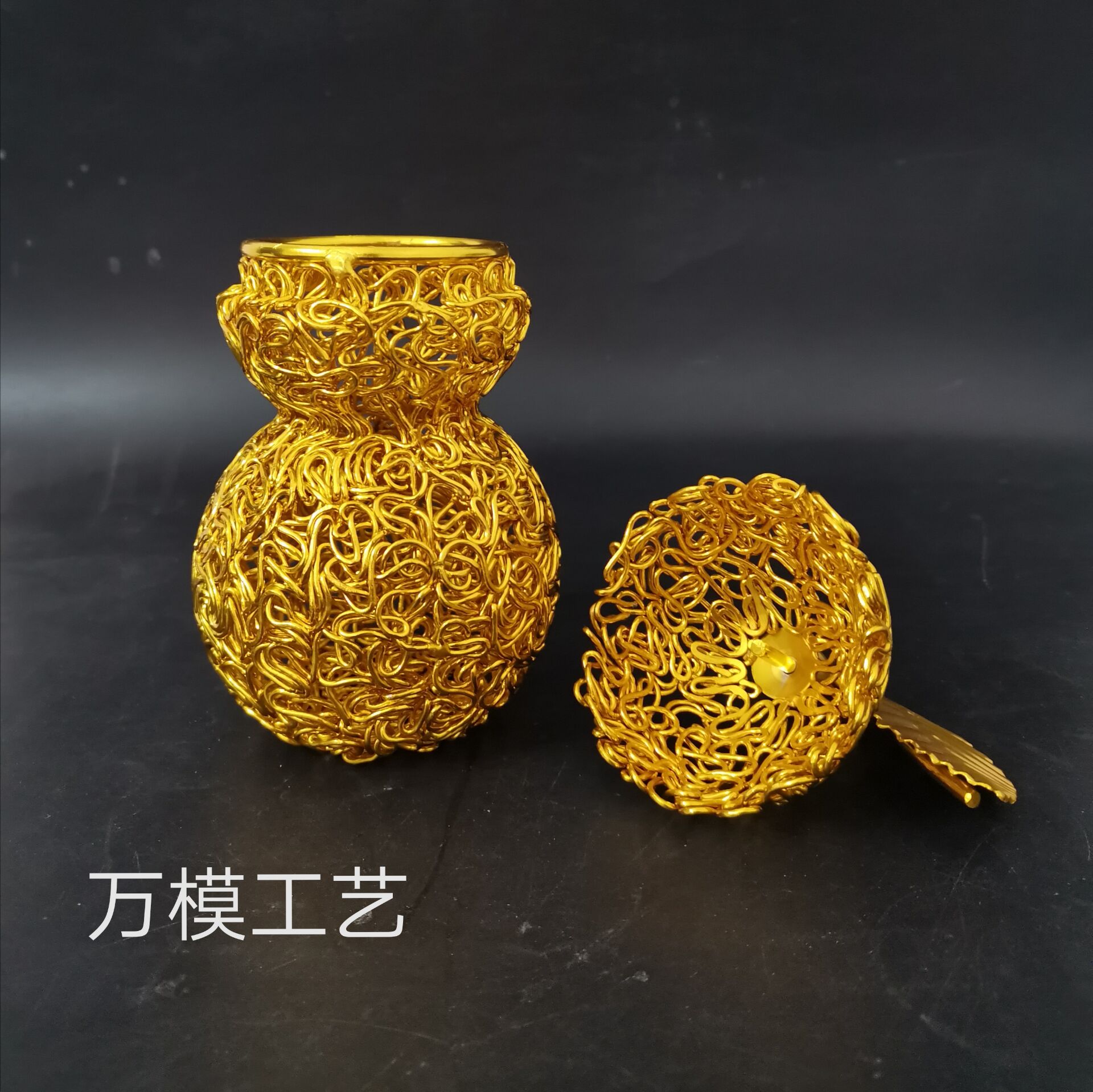 Hulu open - lid hoist one home office decoration Fulu Xinhui aluminum line process gift decoration