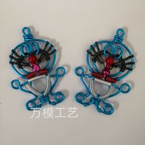 (Doraemon pendant) aluminum thread pendant decoration cute robot cat model