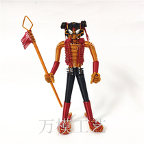 (Small Nezha) Tourist Attractions Souvenirs Colorful Aluminum Wire Crafts Hand Woven Decoration Toys