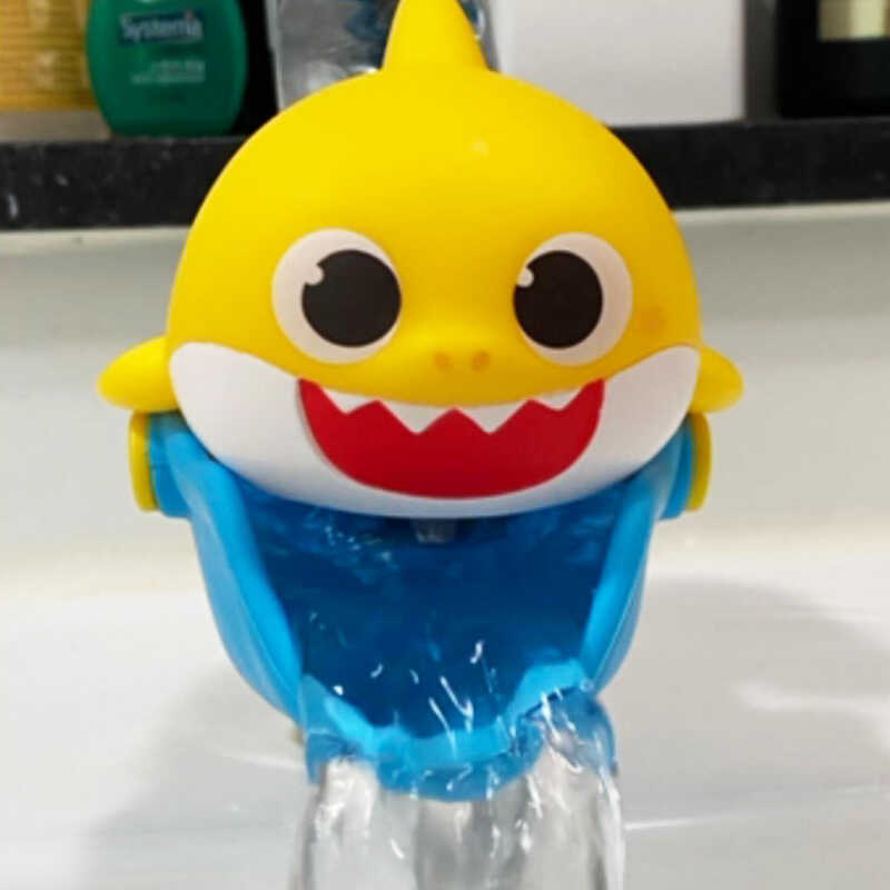 Pinkfong Shark Baby Faucet Extender Children's Handwashing Aid Extension Splash-Proof Water Guide