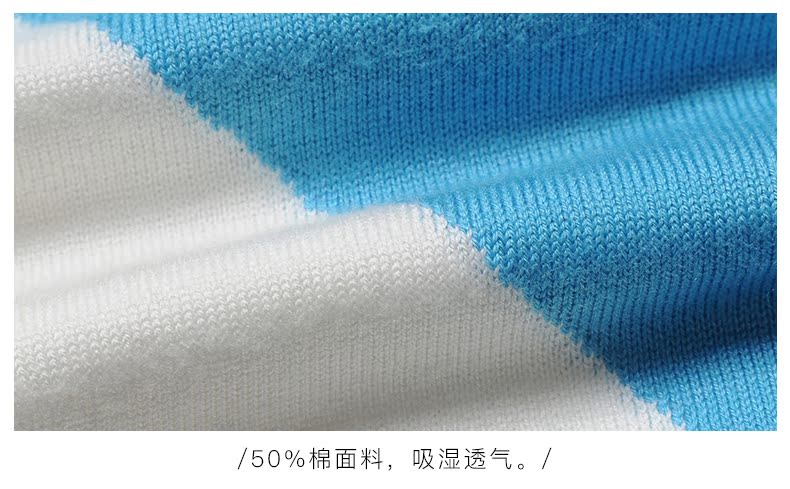 S.R.GOLF nam mùa xuân mới nam áo len cổ chữ V khâu áo len áo len nam - Kéo qua shop áo khoác nam