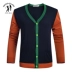 Double Golf Men Spring Mới Áo len nam giản dị Áo len 281102301 - Cardigan thời trang công sở nam Cardigan