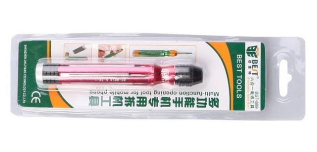 BST-889 Multifunctional Screwdriver Set 6 in 1 Screwdriver Set Mobile Phone Repair Special Screwdriver Set