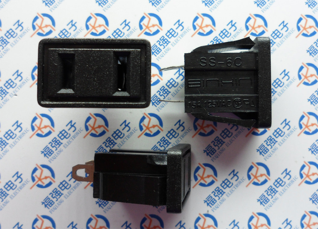 SS-6C AC power socket 2-pin socket two-core 15A 125V