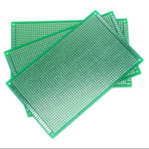 10 * 15CM sided spray tin glass fiber green oil Mighty Plate Tinned Hole Dongle with plate PCB Experiment plate thickness 1 6mm